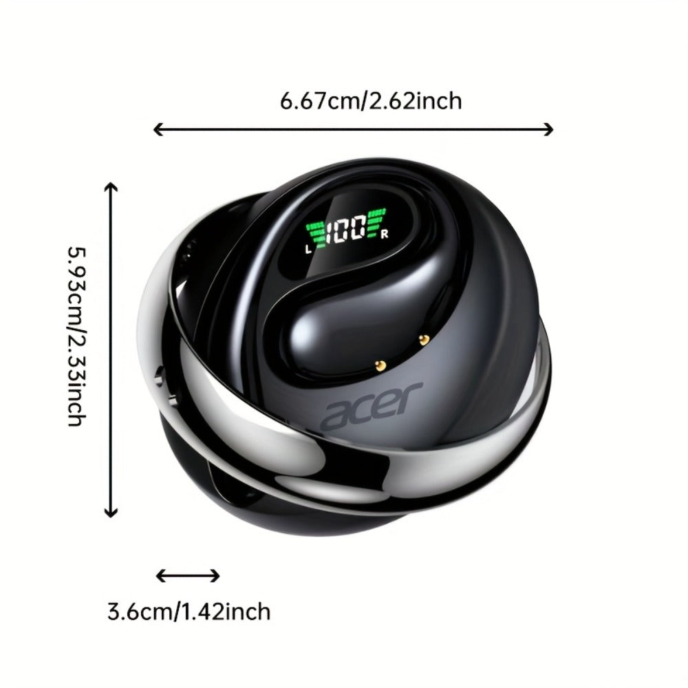 Acer TWS Wireless Earbuds Hook Design Low Latency Gaming 2025 New for Bedside Audio, Alarms and Room Entertainment