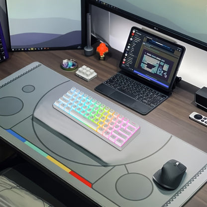 Mechanical Keyboard 61-Key Compact Wired Layout with Blue Switches, RGB Backlighting and Four Color Options