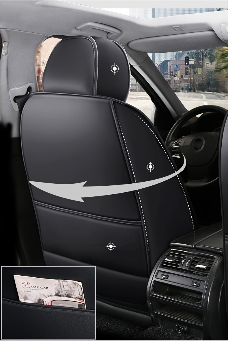 Padded Car Seat Covers in Five Colors with Single Front, Front Pair or Five-Seat Set Options