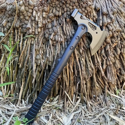 Camping Hatchet Axe with Saw – Tactical Survival Axe for Firewood Chopping, Logging & Hiking | Protective Cover Included