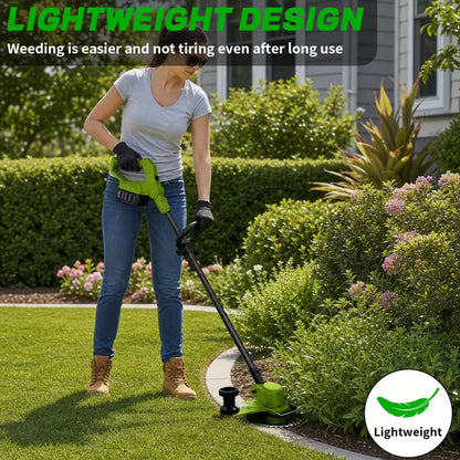 Cordless Lawn Mower 3-in-1, Trimmer Edger Small Yard Patio Garden for Garden, Patio and Yard Use