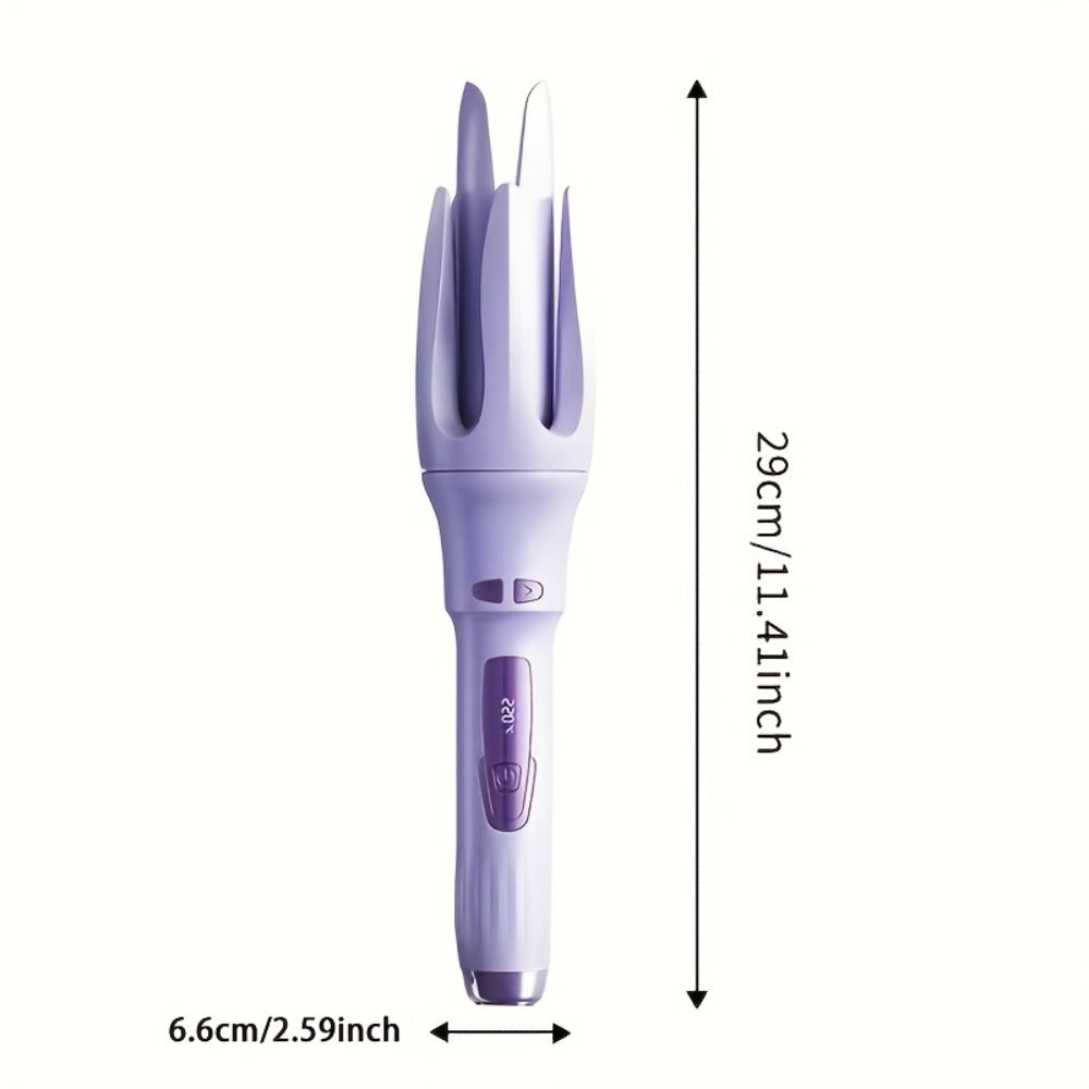 Hair Curler - One Button Electric Rotary Curling Iron with LED Display, 9-Speed Intelligent Temperature Control