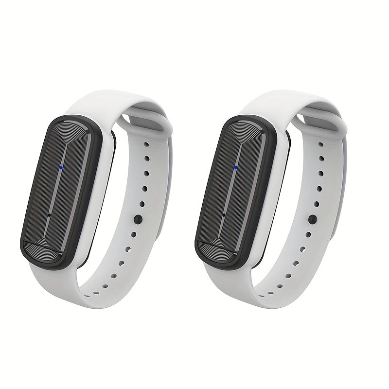 Mosquito Bracelet, Ultrasonic Soundwave Technology, USB Rechargeable, Wristband for Camping Outdoor Hiking Travel
