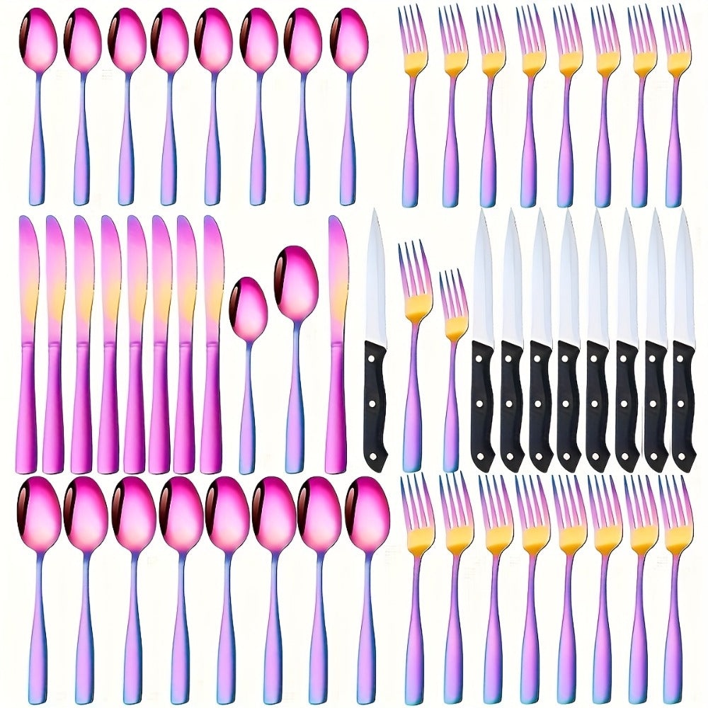 Stainless Steel Flatware Set, Mirror-Polished Cutlery Set for Home & Hotel, Gift Box Included, Silverware for Parties