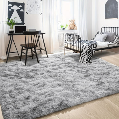 Non-Slip Area Rug Fluffy Soft Carpet – Modern Home Decor Floor Mat for Living Room, Bedroom, Kitchen & Bathroom | Easy Clean Cute Plush Rug