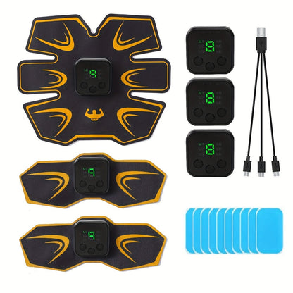 EMS Stimulator Trainer Patches, 8 Modes 19 Intensities Fitness Exerciser for Arms, Legs & Body Toning