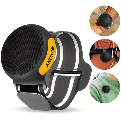 Clip-On Wearable Bluetooth Speaker with TWS Dual Pairing, Ancwear Portable Outdoor Speaker for Cycling Hiking Running Motorcycling