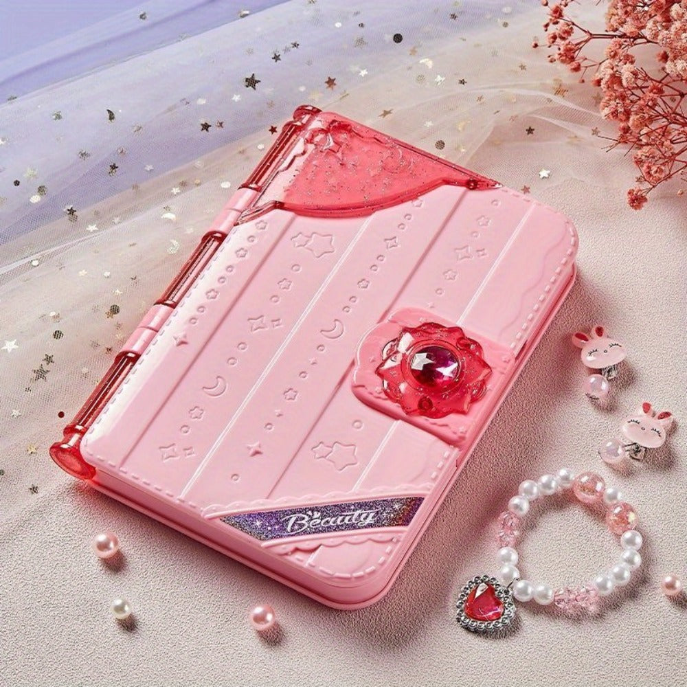 Kids Makeup Set with Mirror, Princess Makeup Case for Girls, Birthday & Halloween Gift, Safe Cosmetic Play Set for Children