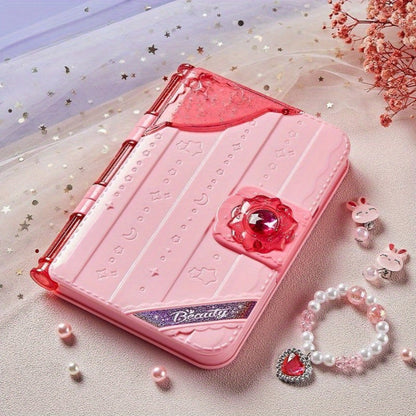 Kids Makeup Set with Mirror, Princess Makeup Case for Girls, Birthday & Halloween Gift, Safe Cosmetic Play Set for Children