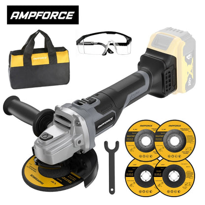 Brushless Angle Grinder for Dewalt 20V Battery - 4-1/2 Inch 9000 RPM with Grinding Wheels, Start & Safety Brake for Grinding
