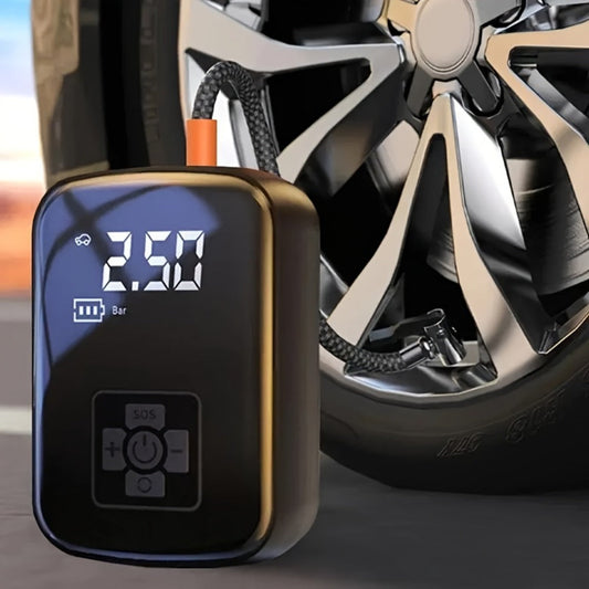 Portable Tire Inflator Air Compressor 150PSI 100W Cordless 4000mAh Digital Display 5 Modes USB-C Fast Charge for Car Motorcycle Bicycle Ball
