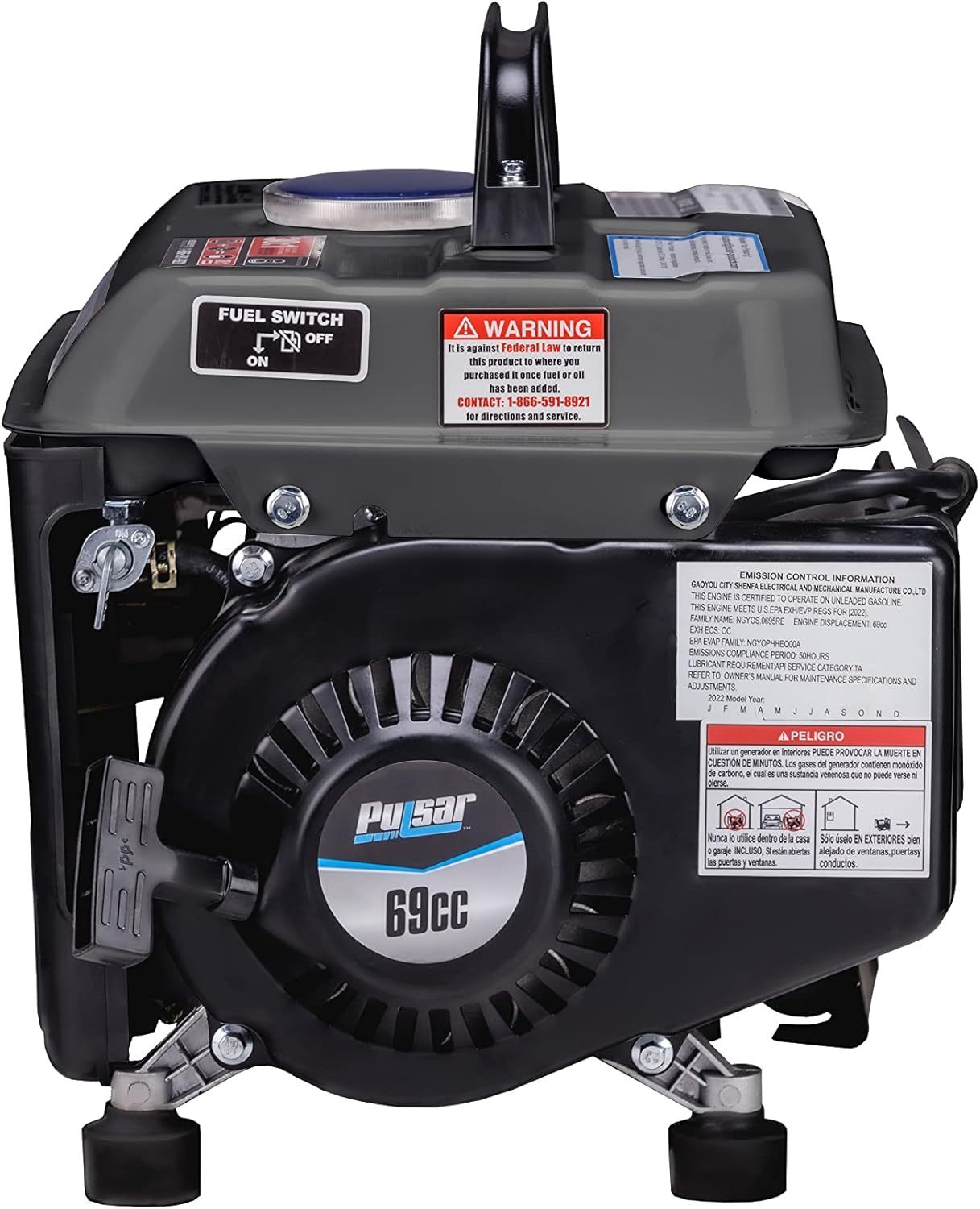 Portable Generator Gas Powered, Camping Emergency Tailgating Outdoor for Garden, Patio and Yard Use