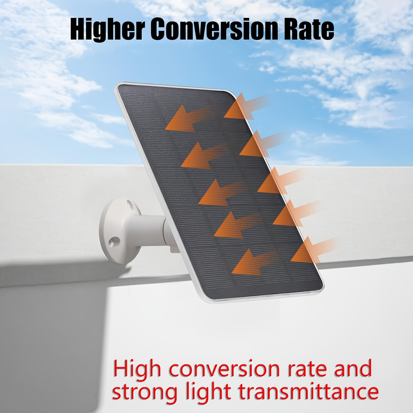 Solar Panel Charger for Security Camera 7W 360° Adjustable USB-C Micro USB Outdoor Continuous for an Everyday Personal Care Routine