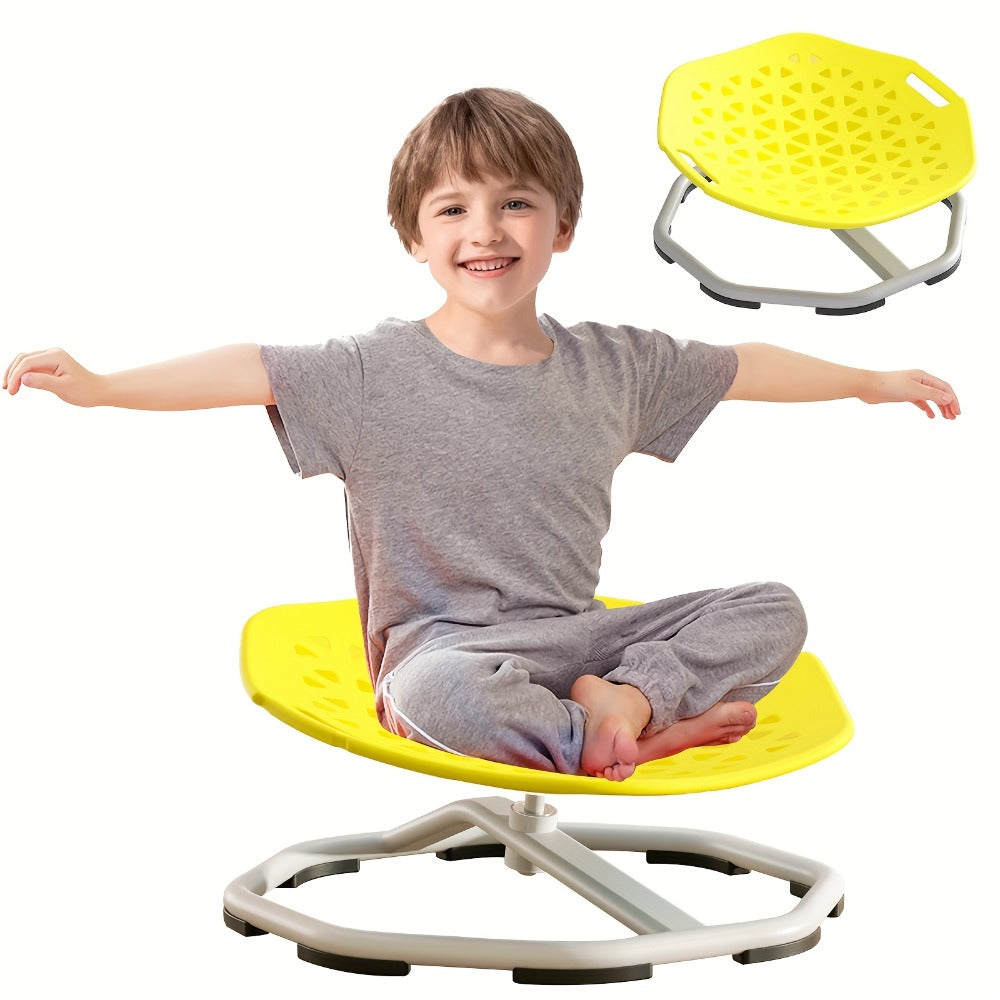 Sensory Spinning Chair for Kids with Autism & ADHD, Ages 3-18, Swivel Sit and Spin Chair to Improve Focus & Body Balance