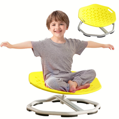 Sensory Spinning Chair for Kids with Autism & ADHD, Ages 3-18, Swivel Sit and Spin Chair to Improve Focus & Body Balance