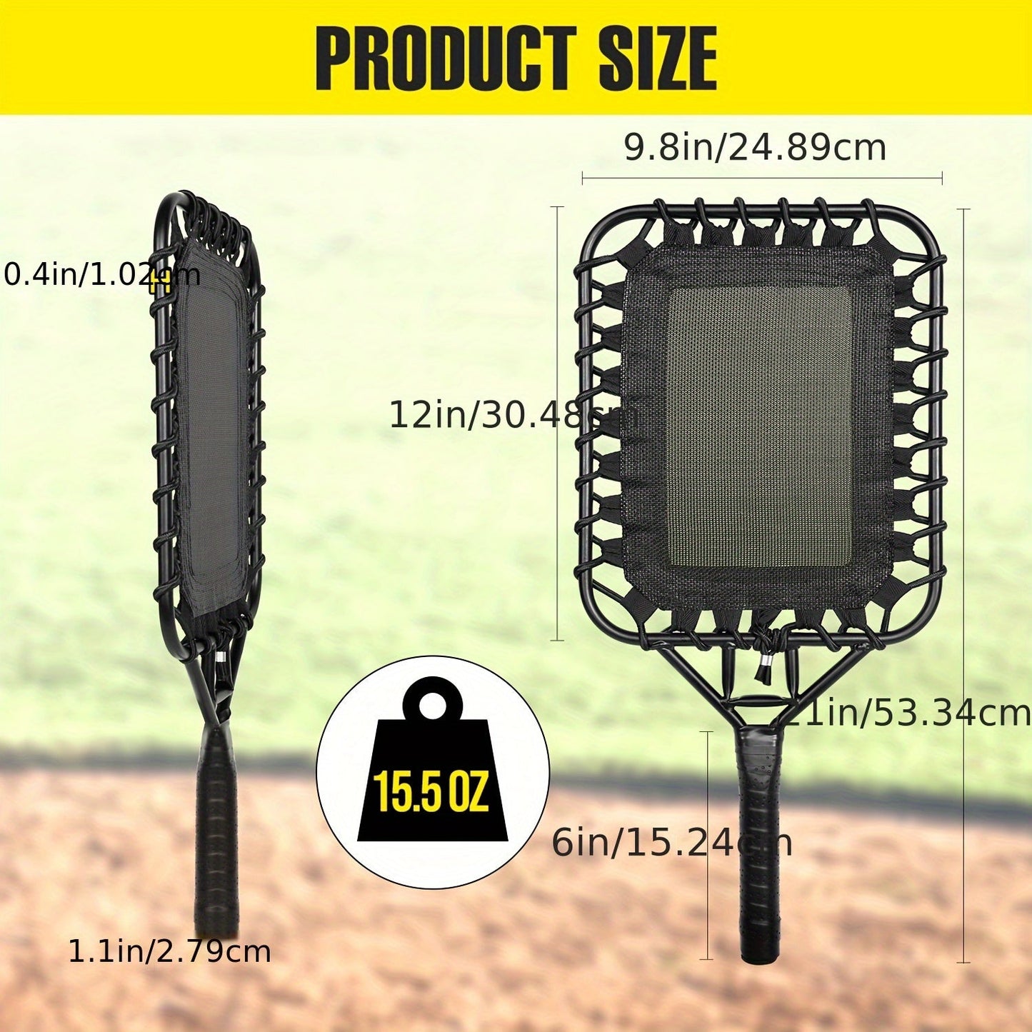 Baseball Softball Fungo Bat Racket for Coaches & Parents – 15 oz Lightweight Practice Bat for Hitting Grounders