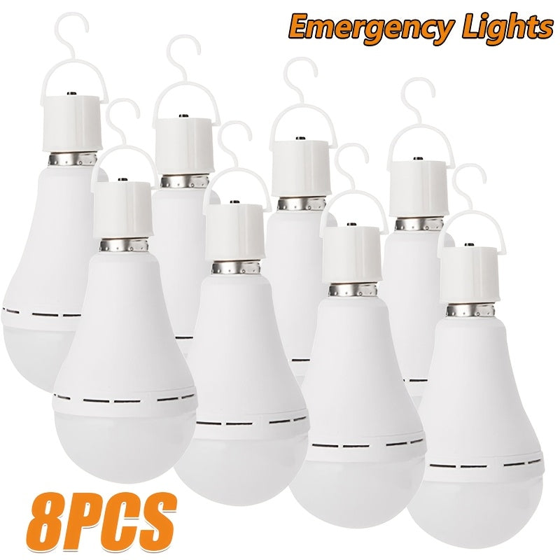 Rechargeable Emergency LED Bulb 2000mAh 60W Equivalent 6000K with Hook for Entryways, Bedrooms and Living Spaces