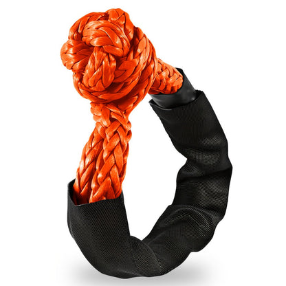 Soft Shackle 41, 000 lb Breaking Strength Synthetic UHMWPE Recovery Rope with Protective Sleeve – Heavy Duty Tow Shackle for Off-Road Truck