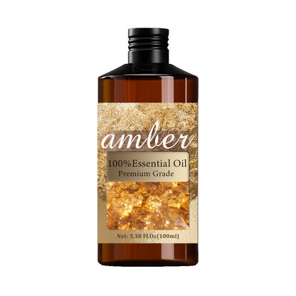 Essential Oil Amber Warm Rich Aroma in 100ml Bottle for Bath, Massage, Aromatherapy and Personal Care