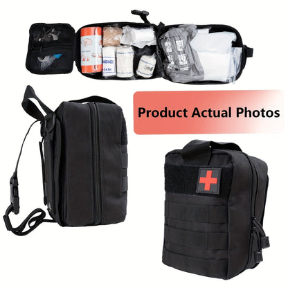 379-Piece First Aid Kit with Multi-Section Organizer Backpack, Internal Holders and Three Case Colors