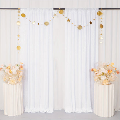 Sequin Backdrop Curtain for Party Wedding – 4x8ft Shimmering Glitter Curtain for Birthday Photo Booth Stage Decoration, Easy Hang