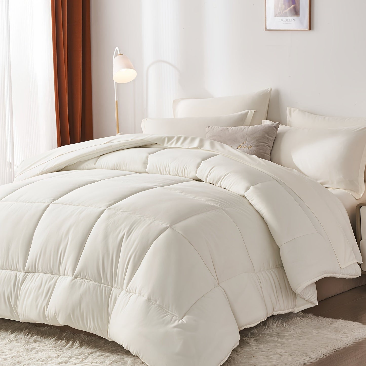 Checkered Microfiber Bed-in-a-Bag Comforter Set with Coordinated Sheets, 16 Color or Code Options and Four Sizes