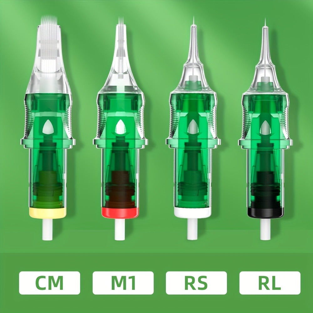 Tattoo Cartridge Needles with MAGICCREATOR Label, 20-Piece Box with 25 RL RS CM M1 Options