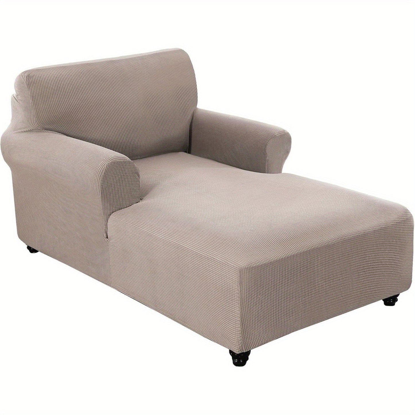Chaise Lounge Cover Stretch Slipcover Jacquard Fabric Chair Sofa Protector for Living Room Bedroom Multi-Color