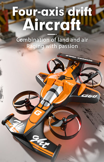 2-in-1 Mini RC Car and Drone Combo Dual Mode Switch One-Touch Takeoff Stable with the Listed Color, Size or Set Options for Everyday Use