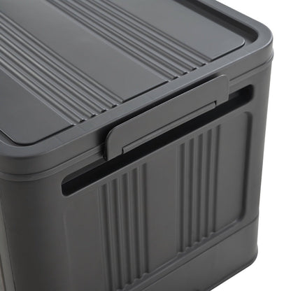 Storage Cart 4 or 5-Tier Enclosed Plastic Organizer with Double Doors, Folding Panels and Lockable Wheels