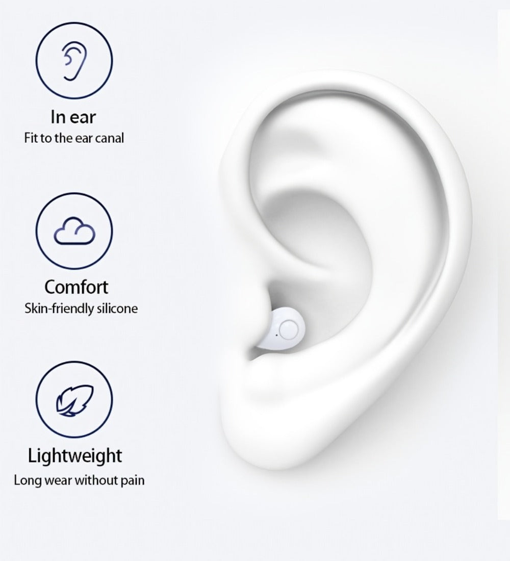Invisible Sleep Earbuds Bluetooth 5.4 Mini Ultra Compact True Wireless for an Everyday Personal Care Routine