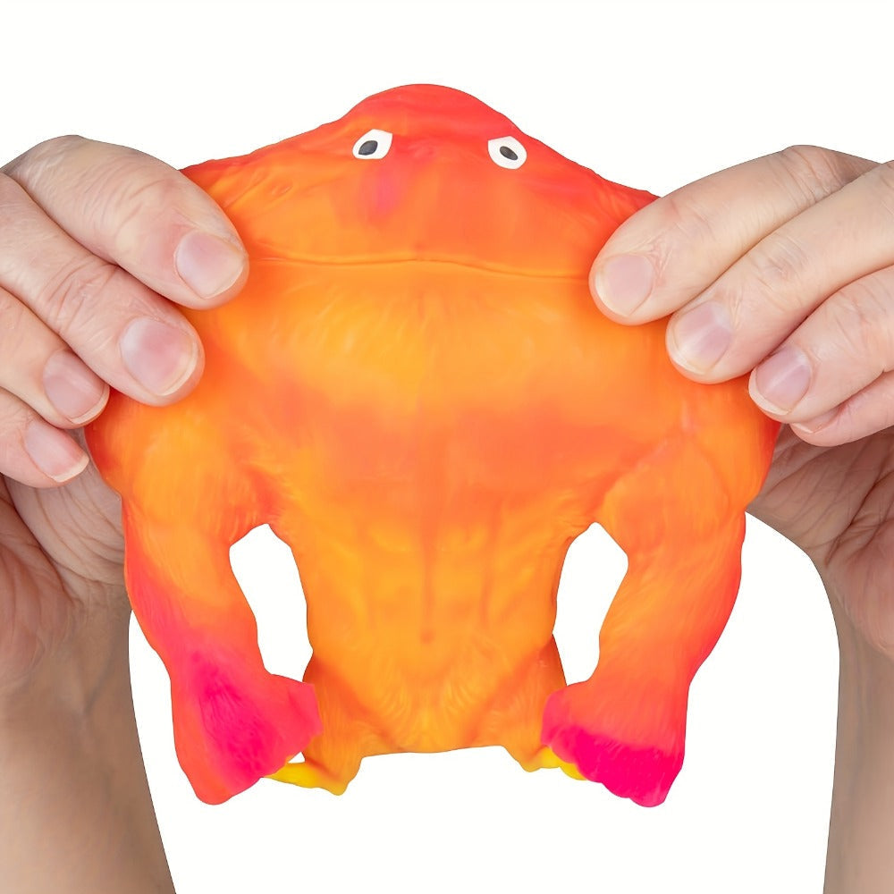 Stretchy Gorilla Fidget Toy Squeeze Monkey, Sensory Stress Squishy Monkey with PVA Sponge Fill
