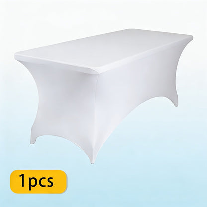 Spandex Tablecloth for 6 ft Rectangle Tables, Elastic Fitted Table Cover for Events, Parties, Weddings & Banquets