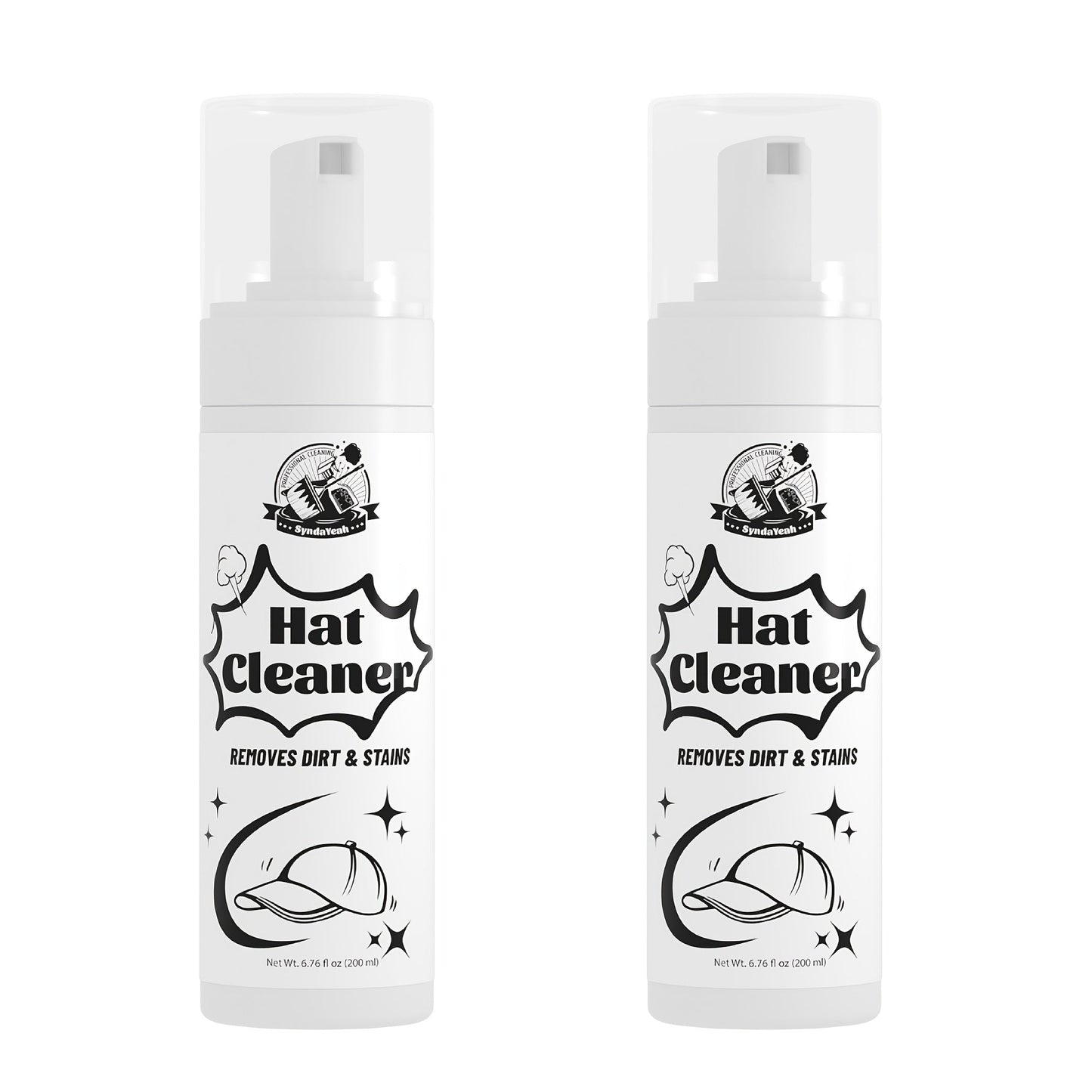 Hat Cleaner Foam Spray – Professional Stain Remover for Wool, Felt & Fur Hats, Removes Dirt, Sweat & Fingerprints, 6.76 Fl Oz (200ml)