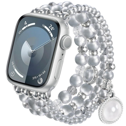 Pearl Watch Band for Apple Watch Series 11 10 9 8 7 6 5 4 3 2 1 SE Bling Jewelry Bracelet Strap for an Everyday Personal Care Routine