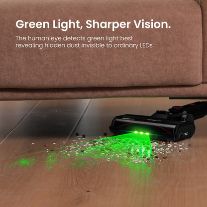 Cordless Vacuum Cleaner 46KPA Powerful Suction Detachable Battery Anti-Tangle V-Shaped Brush for Entryways, Bedrooms and Living Spaces