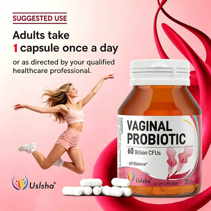 Probiotics for Women 60 Billion CFU 30 Capsules for pH Balance, Yeast Balance, Vaginal Flora & Feminine Health with Cranberry Extract