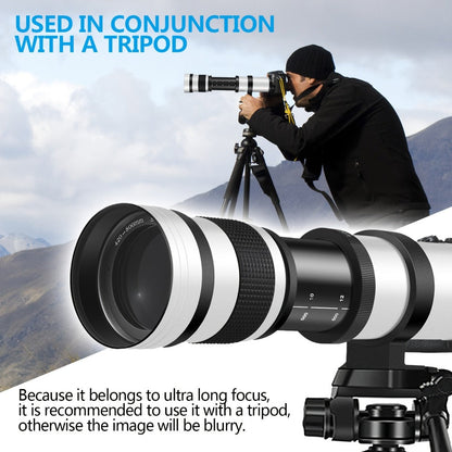 420-800mm High-Power Telephoto Zoom Lens F8.3-16 for Canon EF Mount DSLR Cameras Manual Focus for an Everyday Personal Care Routine