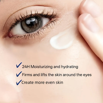 Eye Cream for Dark Circles & Puffiness 2 Pcs – Firming Hyaluronic Acid Eye Gel with Collagen Retinol Caffeine