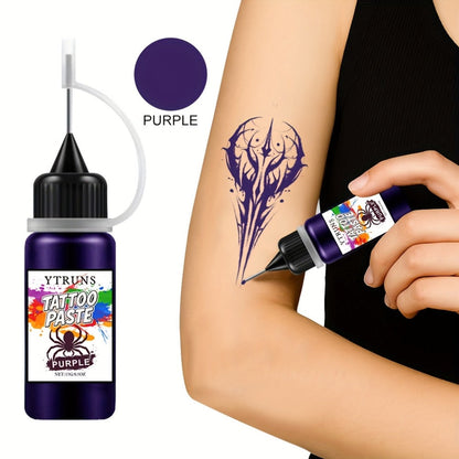 Liquid Body Paint Temporary Tattoo Ink – 7 Vibrant Colors, Fast-Drying Waterproof Formula, Plant-Based Squalane, Skin-Safe for Festivals