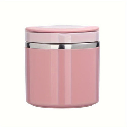 Stainless Steel Lunch Box 630ml Leakproof Stackable Thermal Bento Box with Handle 304 Steel Heat Cold Insulation Container for School Office