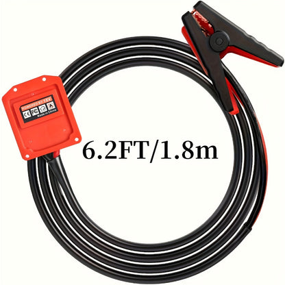 Jump Starter Cable Clip for 20V Tool Battery – 8AWG 5.9FT Portable Car Boost Cable 12V-24V, No Internal Battery Needed