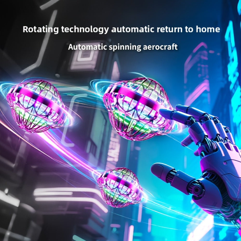 UFO Flying Ball Toy Smart Sensor Hovering Drone Hexagonal Spinning Saucer with the Listed Color, Size or Set Options for Everyday Use