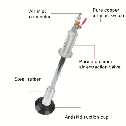 Air Pneumatic Dent Puller Car Body Repair Tool – Suction Sheet Metal Drawing Hammer for Auto Dent Removal, Steel Construction