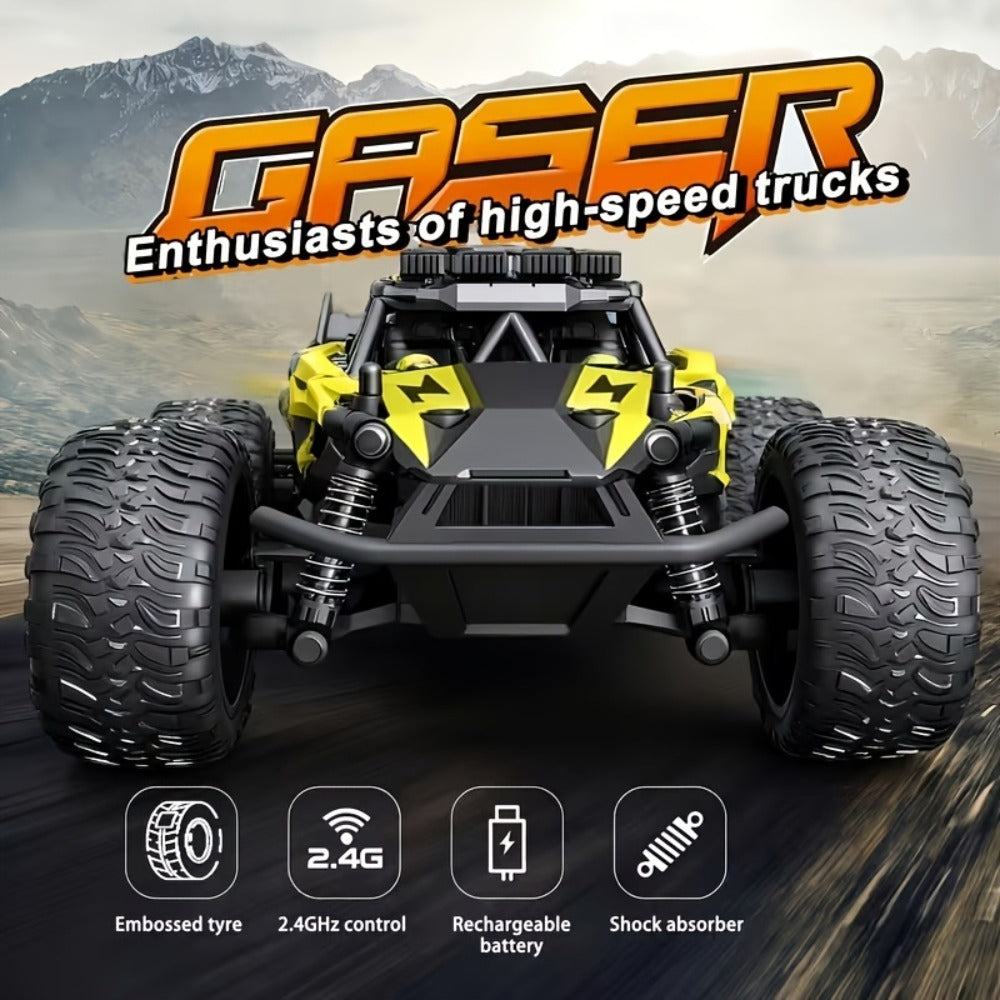 Remote Control Car, CASER Off-Road Truck with 30KM/H Source Speed, 2.4GHz Control, Alloy Construction and Two Colors