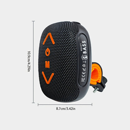 Bluetooth Bike Speaker, IPX5 Handlebar Speaker with Battery, FM, TF, AUX, TWS & Hands-Free Calls