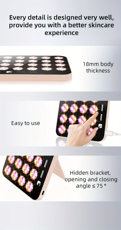 LED Light Therapy Device for Face & Body with Stand - Home Spa for Entryways, Bedrooms and Living Spaces