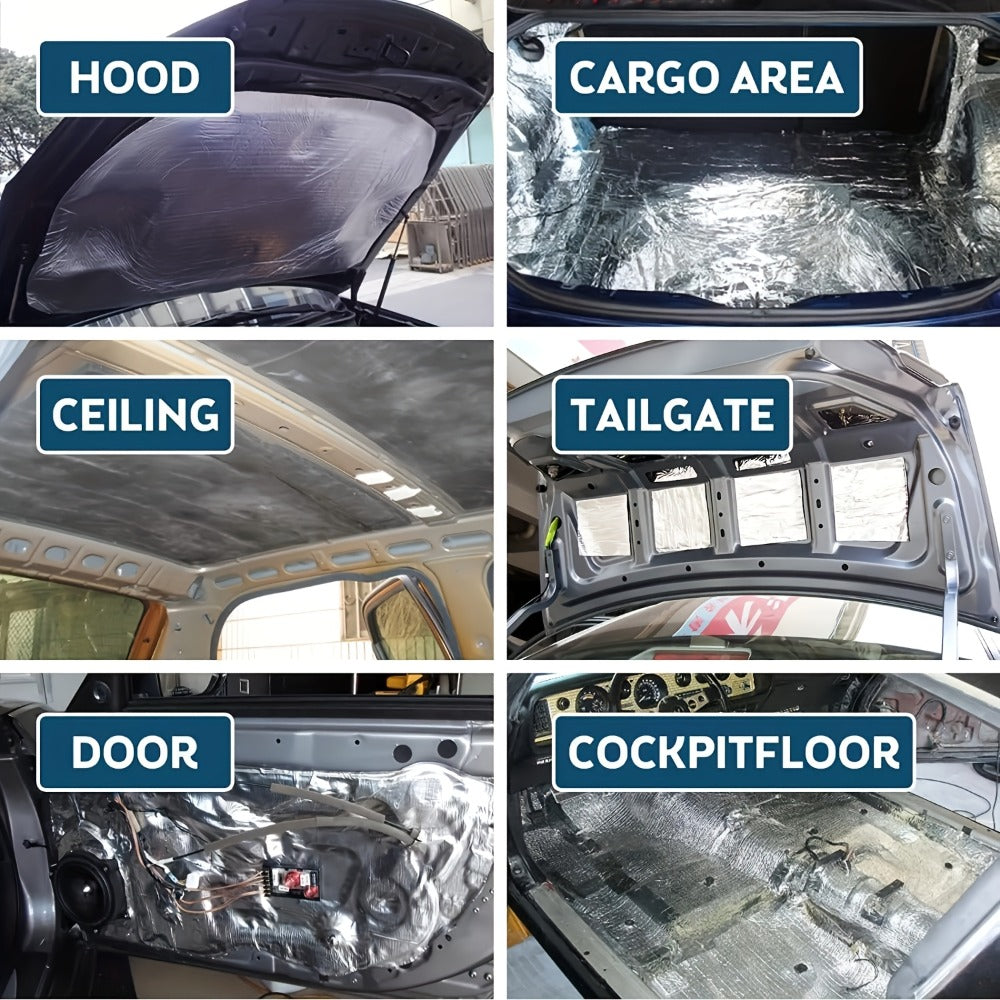Car Sound Deadening Mat 276MIL 19sqft – 12 Sheets 20"x12" Auto Sound Dampening & Heat Insulation for Door Hood Trunk Floor Firewall