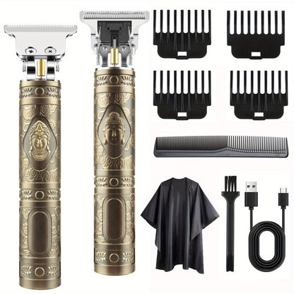 Electric Hair Clipper & Beard Trimmer Set for Men – USB Rechargeable Cordless Haircut Kit with 4 Guide Combs | Professional Home Barber