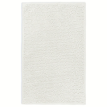 Chenille Bath Rug Extra Thick Bathroom Mat, Multiple Sizes & Colors for Entryways, Bedrooms and Living Spaces